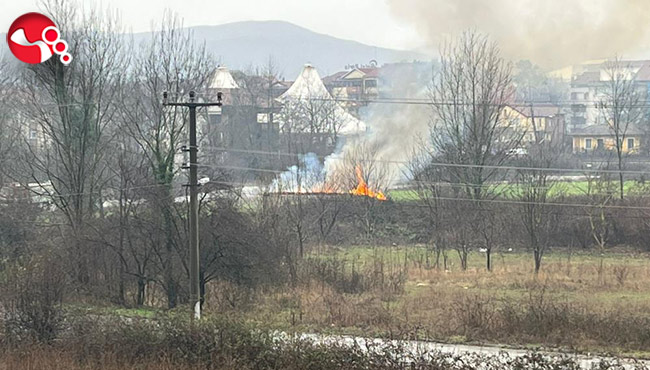 Yangın panik yarattı