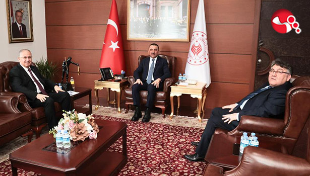 Rektör Özölçer ve KOÜ Rektörü Cantürk’ten Vali Hacıbektaşoğlu’na ziyaret