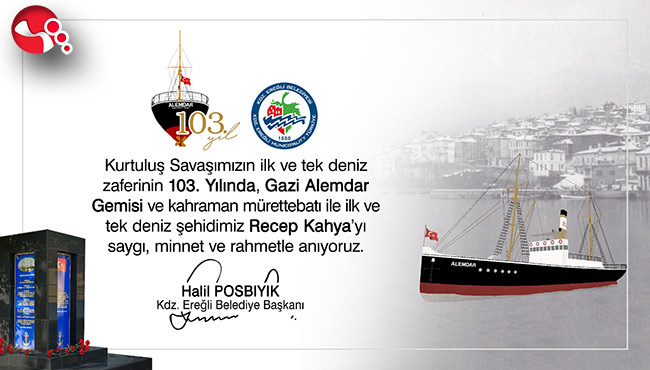 Başkan Posbıyık:"İlk ve tek deniz şehidimiz Recep Kahya’yı anıyoruz..."