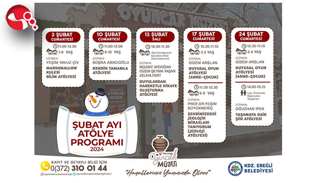 Oyuncak Müzesi Şubat ayı programı belli oldu...