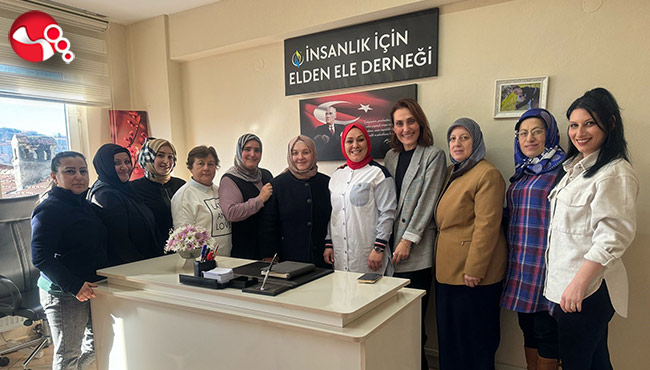 AK kadınlardan Elden Ele Derneği'ne ziyaret