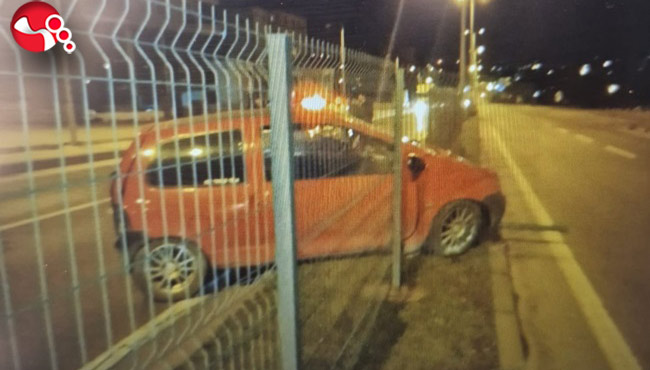 Tel örgülere çarparak durabildi!...