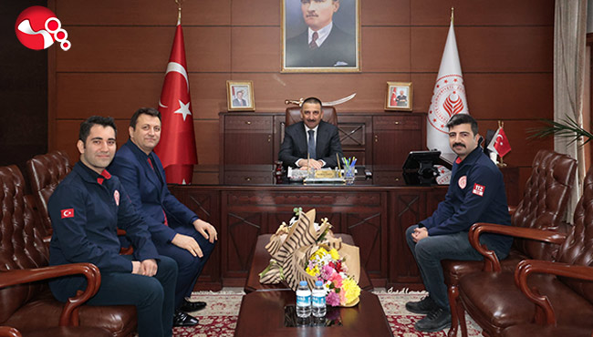 112 Müdürü Kar’dan Vali Hacıbektaşoğlu’na ziyaret