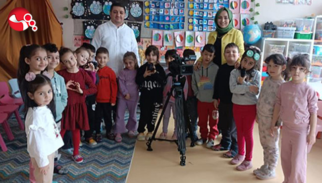 Minikler gazetecilik mesleğini tanıdı