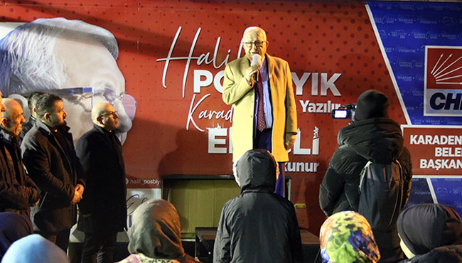 Başkan Posbıyık, soğuk havaya rağmen sevgiyle karşılandı!...