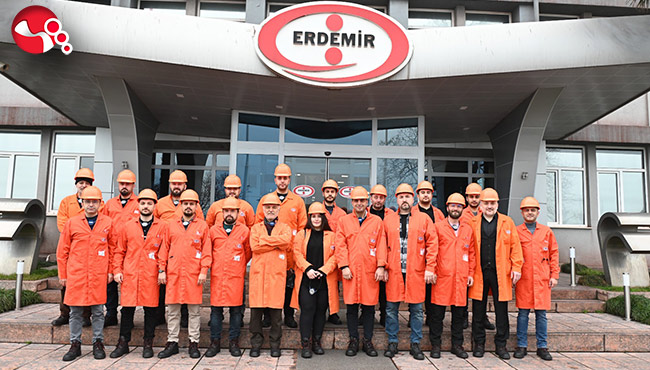 Çelik üretim süreçleri hakkında bilgi aldılar…