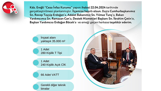 Cezaevi yapılacak...