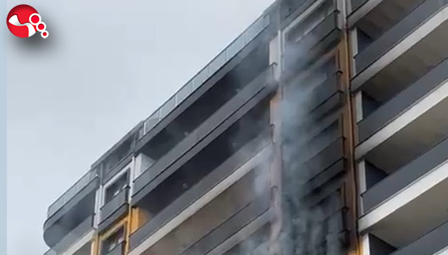 Apartmanda yangın paniği!...
