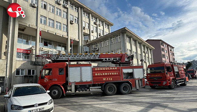 Adliyede yangın paniği