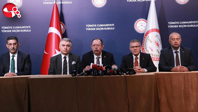 YSK Başkanı Yener, geçici sonuçları açıkladı