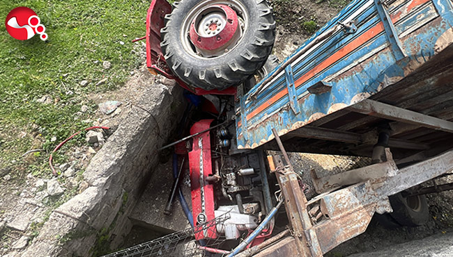 Üç metreden devrilmişti!...