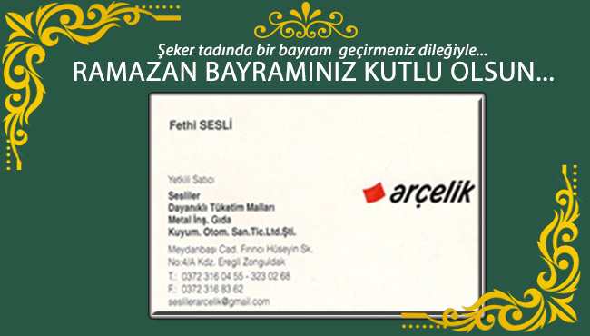 Ramazan Bayramınız Kutlu Olsun..