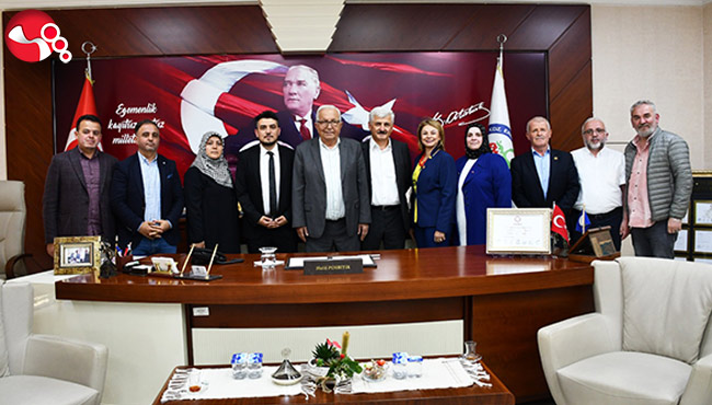 AK Parti Heyetinden Başkan Posbıyık'a Hayırlı Olsun ziyareti....