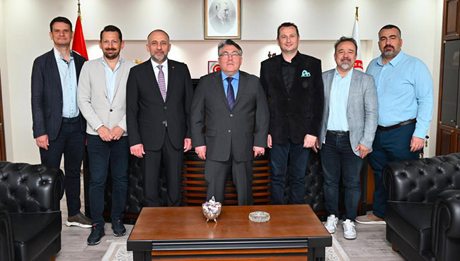 Başkan Demir ve Bulutistan Yönetim Kurulu Üyelerinden Rektör Özölçer’e ziyaret