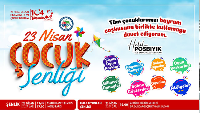 23 Nisan Çocuk Şenliği: Davetlisiniz...