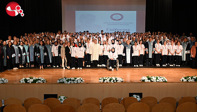 ZBEÜ’de hemşirelik mezunları üniformalarını giydi