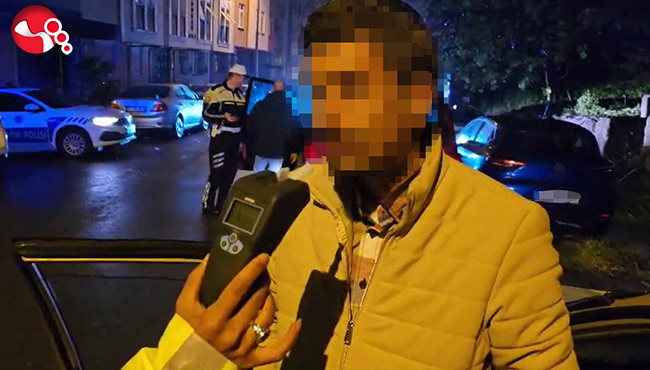Polisin alkollü sürücüyle imtihanı