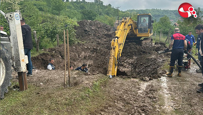 Kdz.Ereğli'de su arızasına müdahale ediliyor...