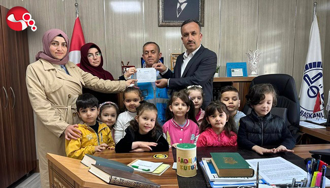 Kur'an Kursu öğrencilerinden anlamlı destek!...