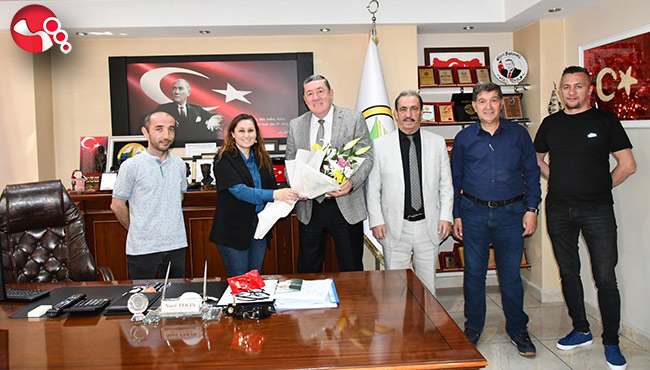 Başkan Tekin'e 'hayırlı olsun' ziyareti