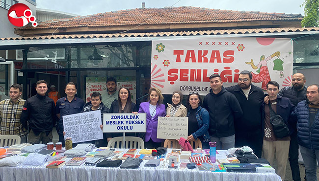 ZMYO ve Zonguldak Kent Konseyi İş Birliğiyle Takas Şenliği etkinliği düzenlendi