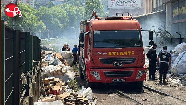 Kartonlar yanıverdi