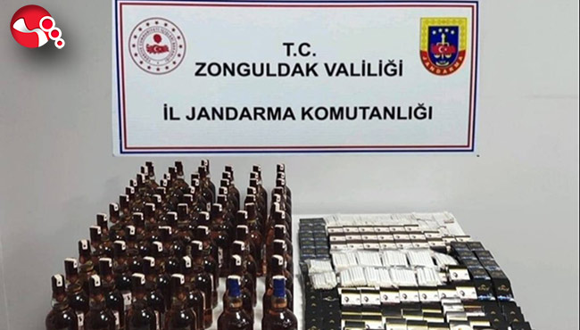 Sahte alkol ve makaron ele geçirildi…