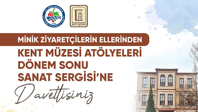 Minik ziyaretçilerin eserleri sergilenecek...