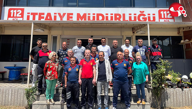 İtfaiye erlerine ilk yardım eğitimi...