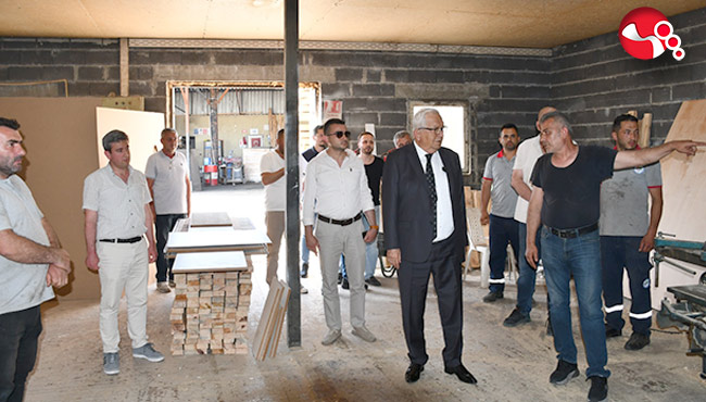 Başkan Posbıyık'tan şantiye çalışanlarına motivasyon...