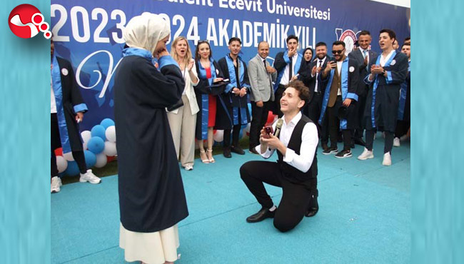 Mezuniyette unutulmaz bir an yaşandı