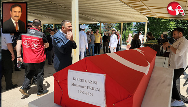 Kıbrıs Gazisi Muammer Erdem sonsuzluğa uğurlandı