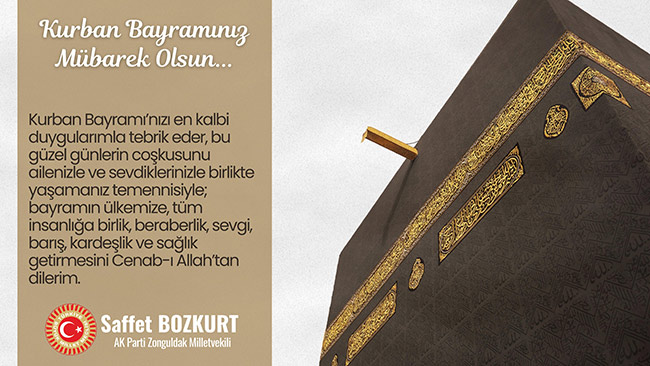 “Toplumsal hayatta önemi olan Kurban Bayramı’mız kutlu olsun”