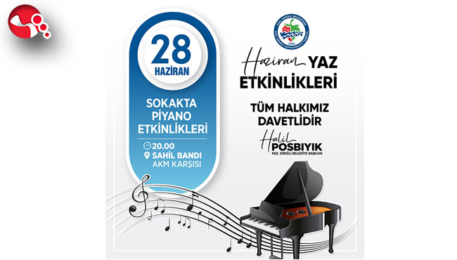 'Sokakta Piyano' etkinliğine davetlisiniz…