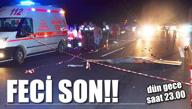 TIR'IN ALTINDA KALDI