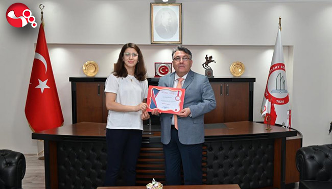 Avrupa Şampiyonu Basancı’ya teşekkür belgesi