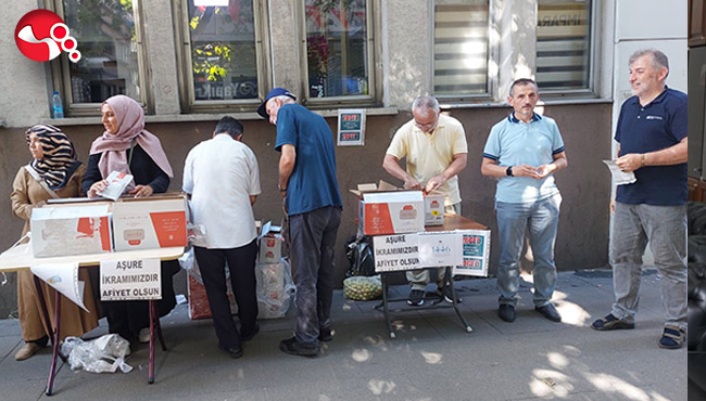 Zonguldak halkına aşure dağıttılar