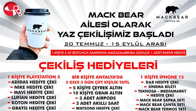 Mackbear Coffee’den yaz çekilişi!