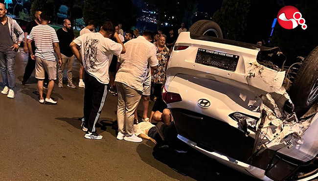 Sahil yolu kaza: Yaralılar var