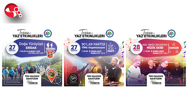 Yaz etkinlikleri dolu dolu devam ediyor...