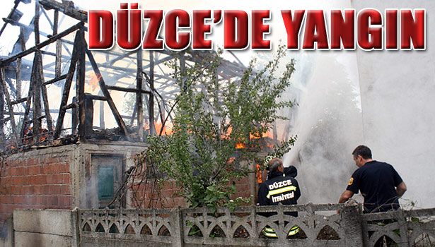 İKİ KATLI AHŞAP YAPI YANARAK KULLANILAMAZ HALE GELDİ