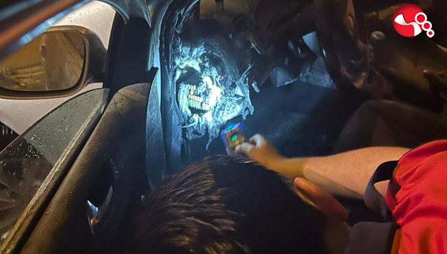 Aniden alev aldı!..