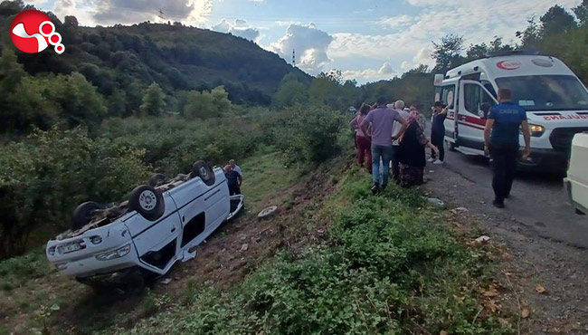 Şarampole uçtu!...