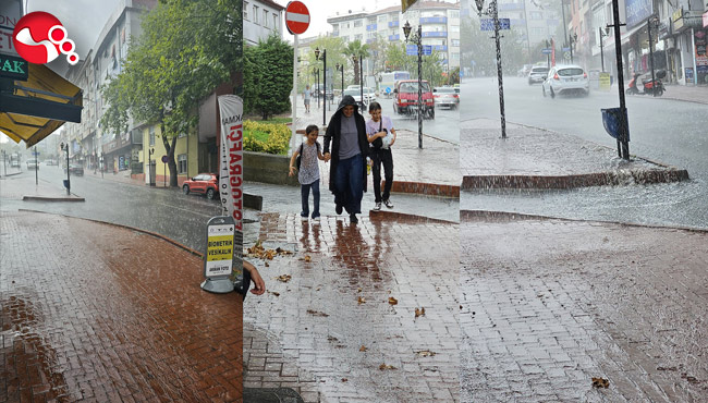 Yağmur aniden bastırınca!...