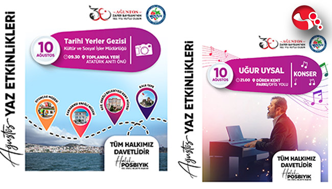 YAZ ETKİNLİKLERİ DOLU DOLU:DAVETLİSİNİZ!...