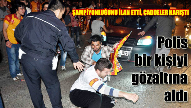 POLİS VE TARAFTAR, KARŞI KARŞIYA GELDİ