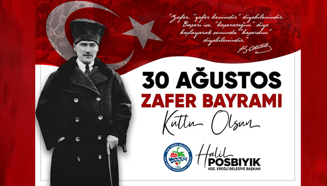 Başkan Posbıyık:“30 Ağustos Zafer Bayramı kutlu olsun"