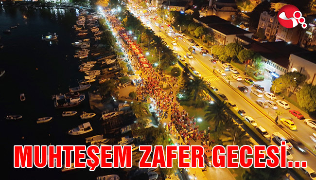 ZAFER YÜRÜYÜŞÜ'NE YOĞUN KATILIM!...