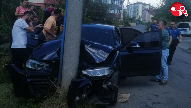 Köpeğe çarpmamak için…