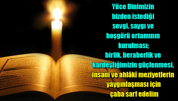 ÜÇ AYLAR VE REGAİP KANDİLİ MESAJI